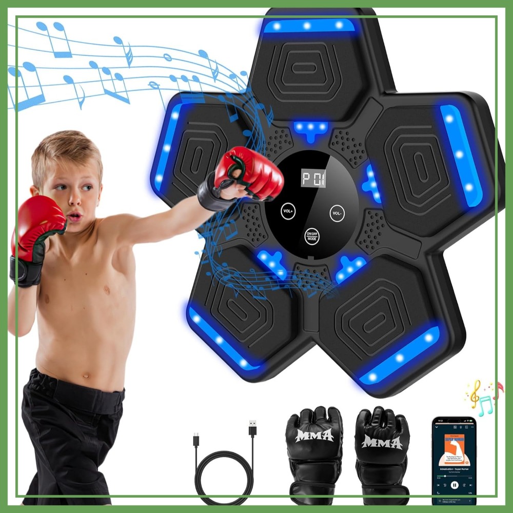 Workout Glove Gym - Music Boxing Machine for Adults &