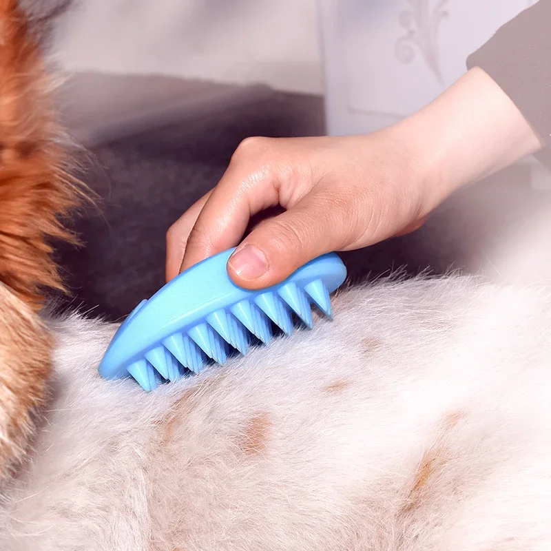 Rubber Glove Cleaning - Pet Bath Brush Rubber Comb Hair