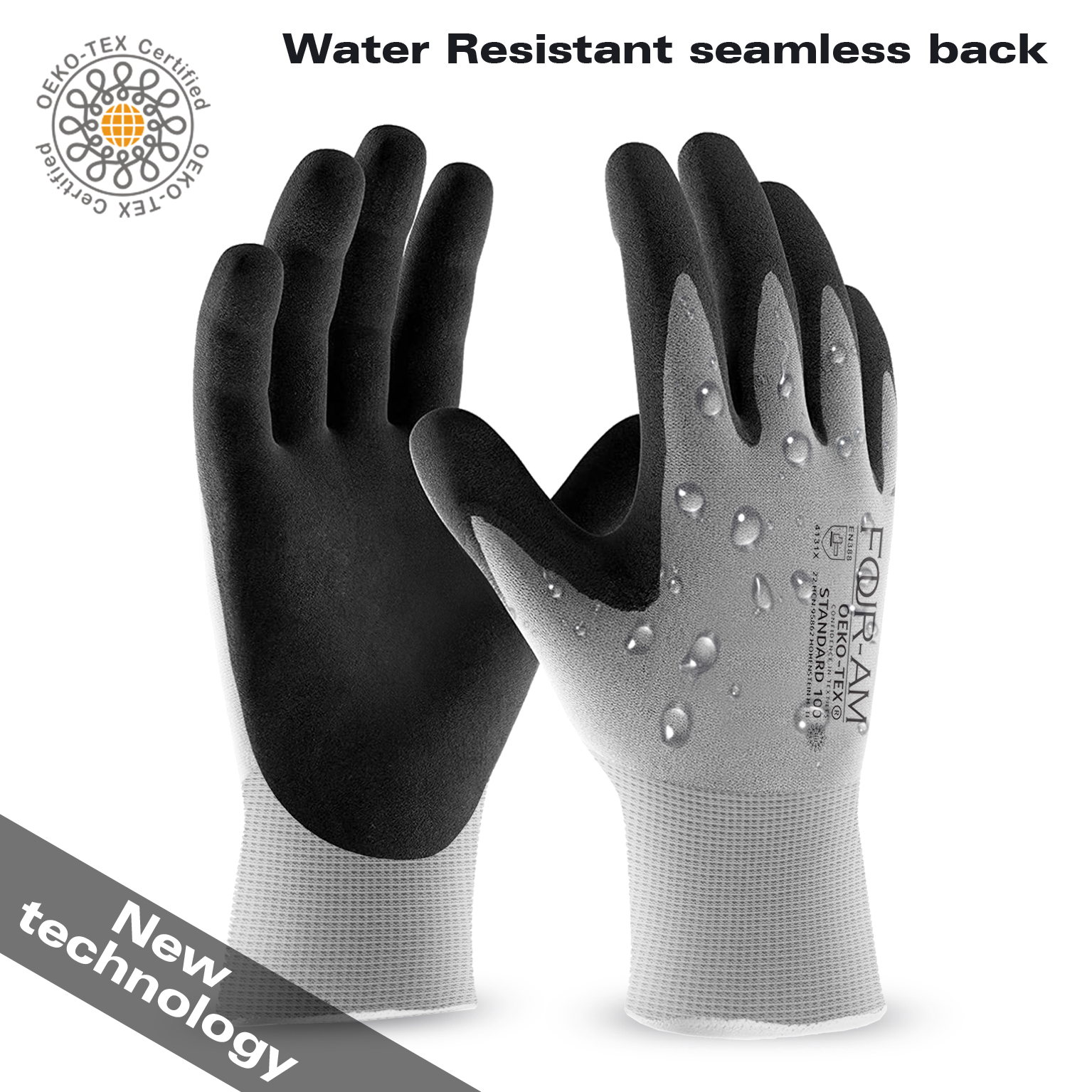 Nitrile Mechanic Glove - 1pc Quick Water Repellent Nylon Gloves