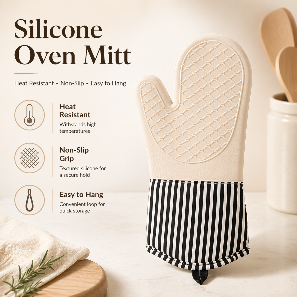 Extra Long Professional Silico - Oven Mitt Silicone recension och pris