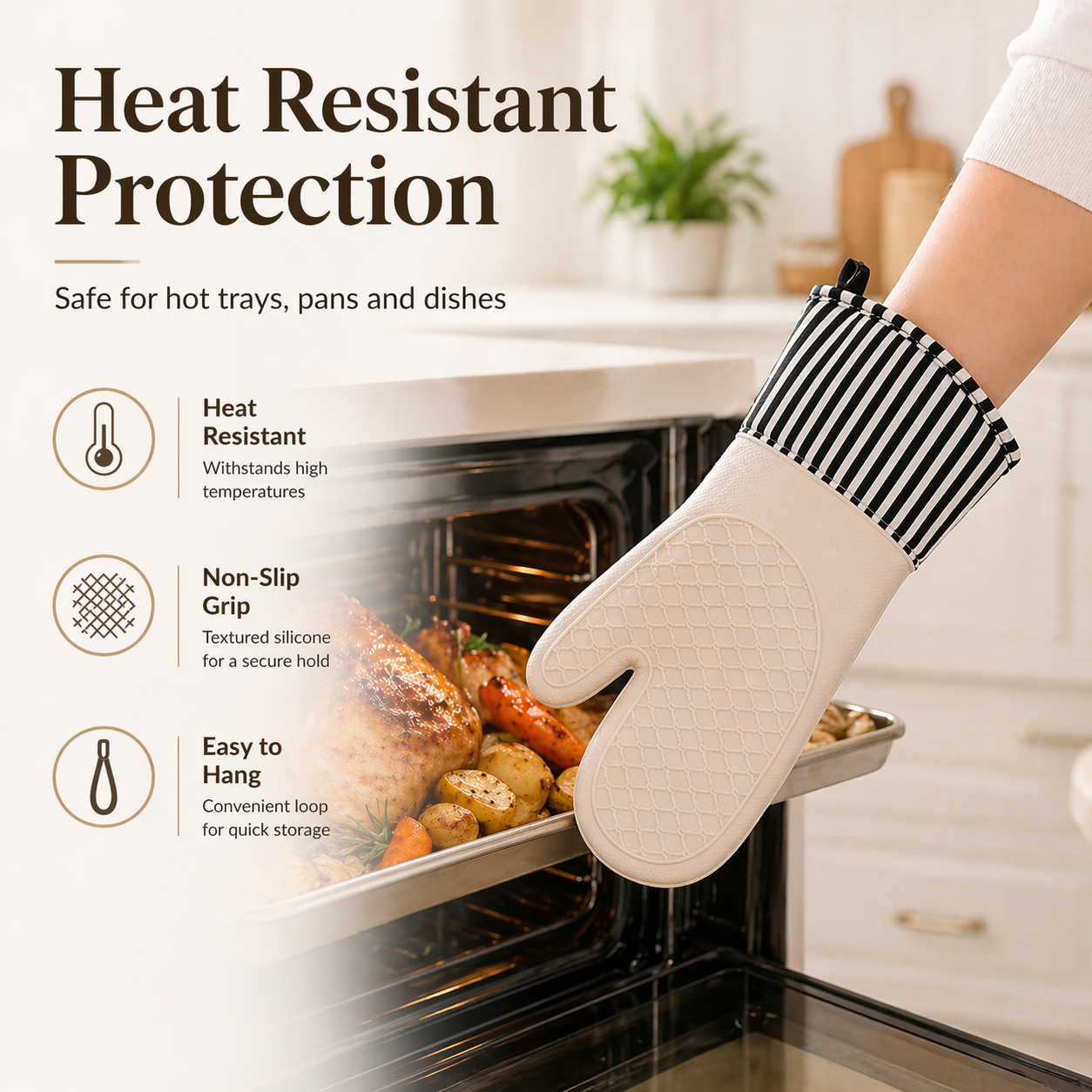 Extra Long Professional Silico - Oven Mitt Silicone recension och pris