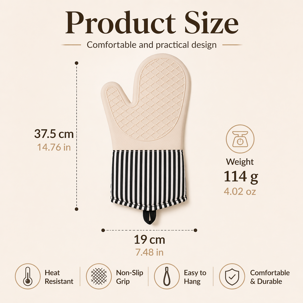 Extra Long Professional Silico - Oven Mitt Silicone recension och pris