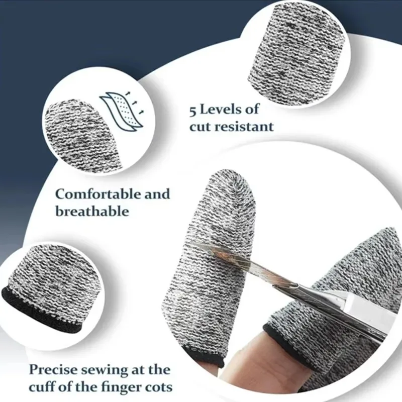 50PCS  Anti-Cut Finger Cots Pr - Cut Resistant Glove recension och pris