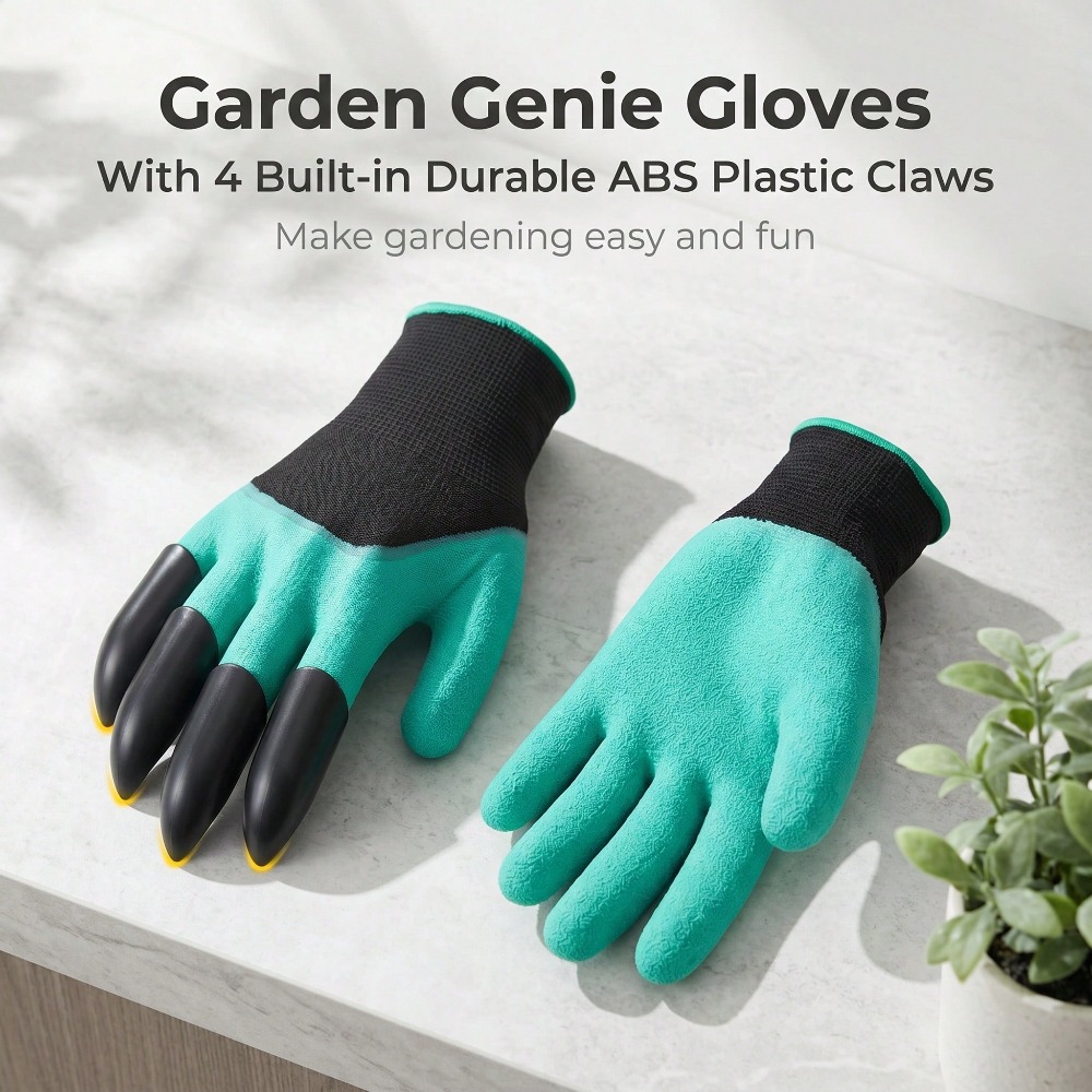 1pair Garden Genie Gloves With - Gardening Glove Waterproof recension och pris