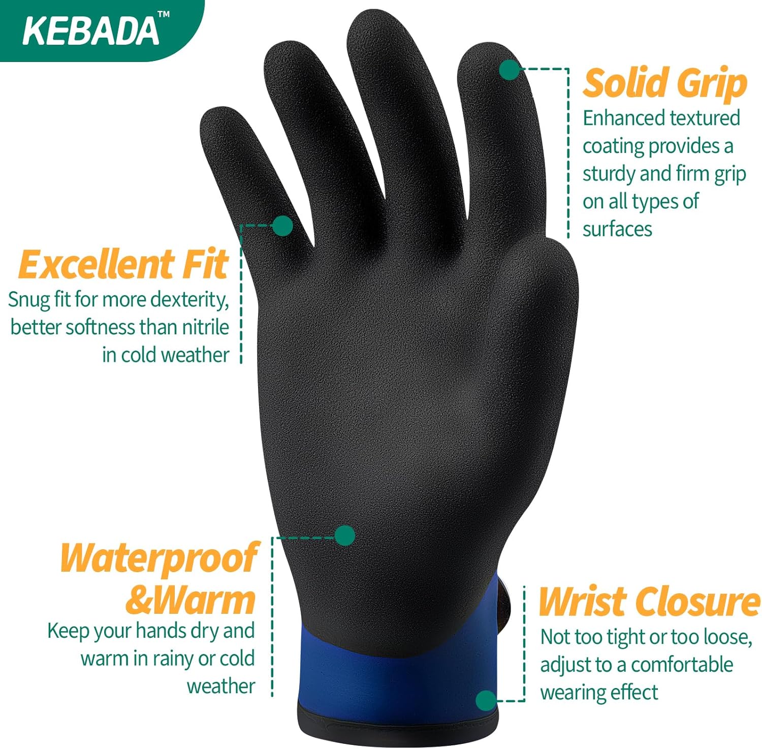 Waterproof Winter Work Gloves  - Winter Glove Insulated recension och pris