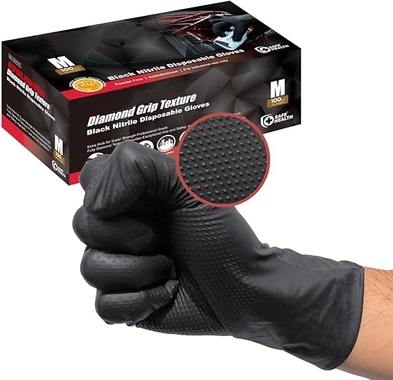Black Nitrile Gloves Disposabl - Cut Resistant Glove recension och pris