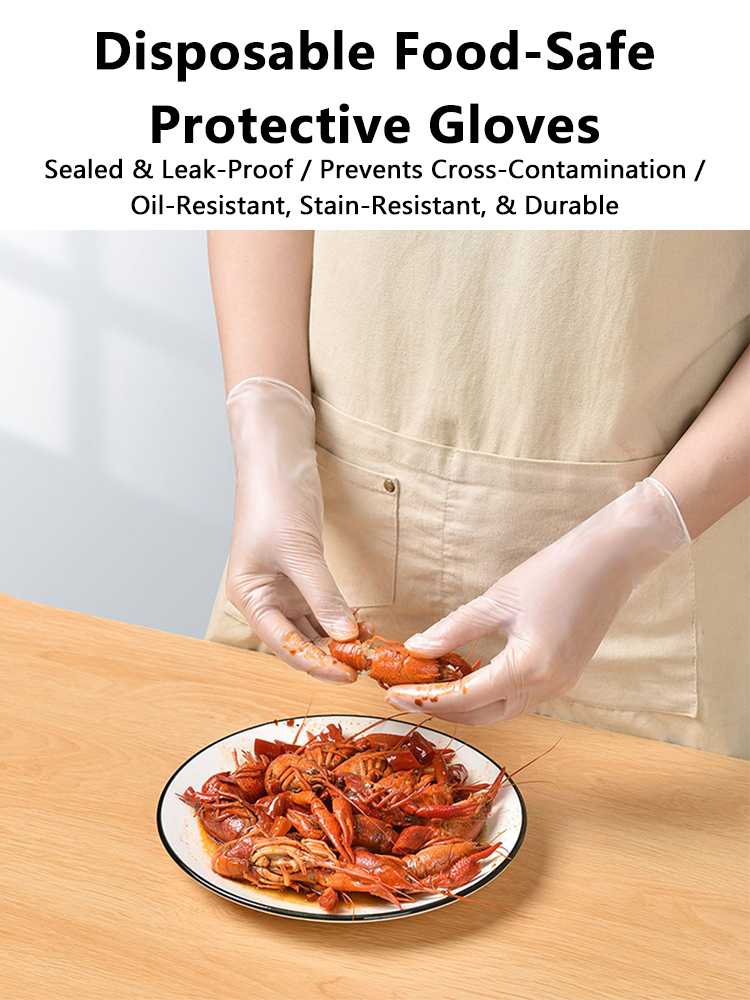 100PCS Acid Work Safety Dispos - Rubber Glove Cleaning recension och pris