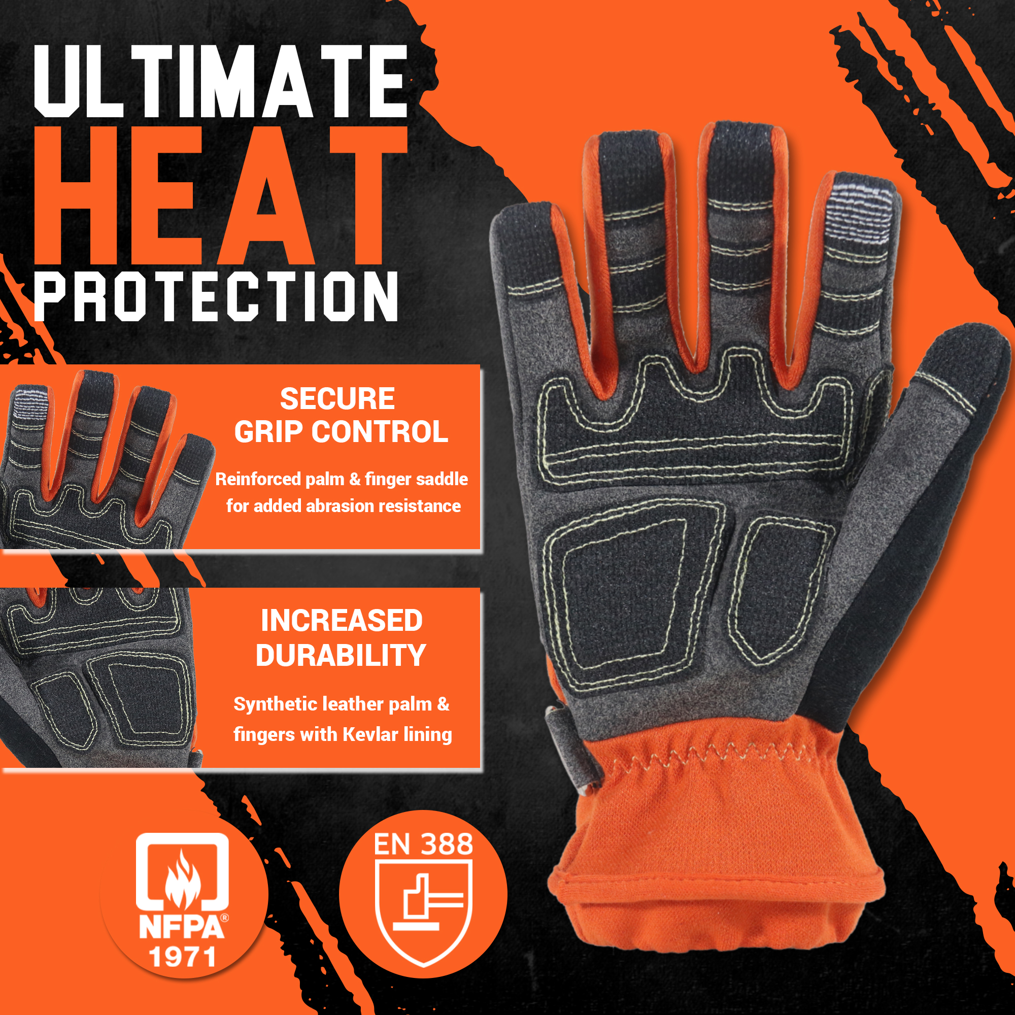 HANDLANDY fireproofing synthet - Work Glove Impact recension och pris