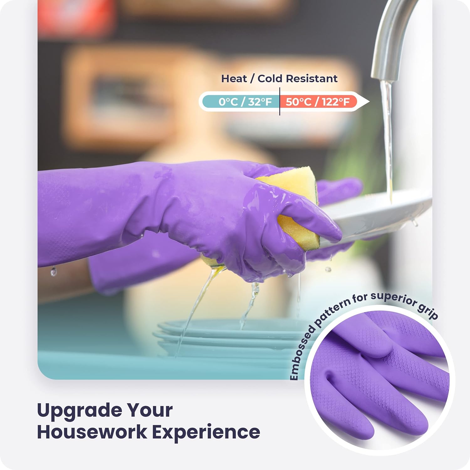 3/6/12/60 Pairs Dishwashing Gl - Rubber Glove Cleaning recension och pris