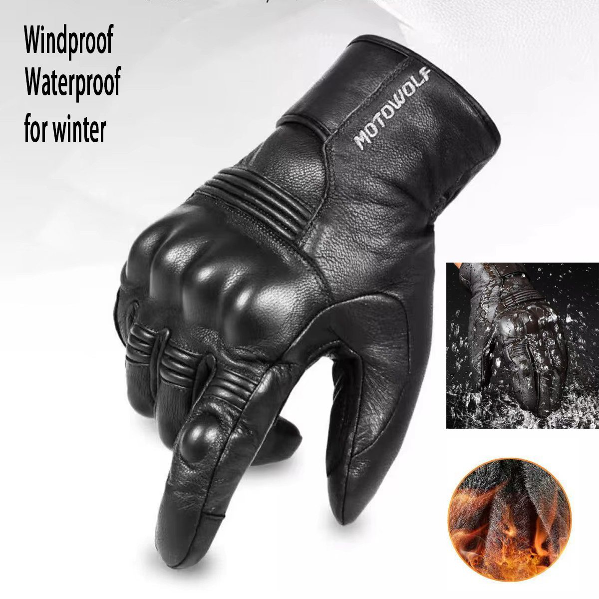 Leather Motorcycle Gloves Men' - Motorcycle Glove Knuckle recension och pris