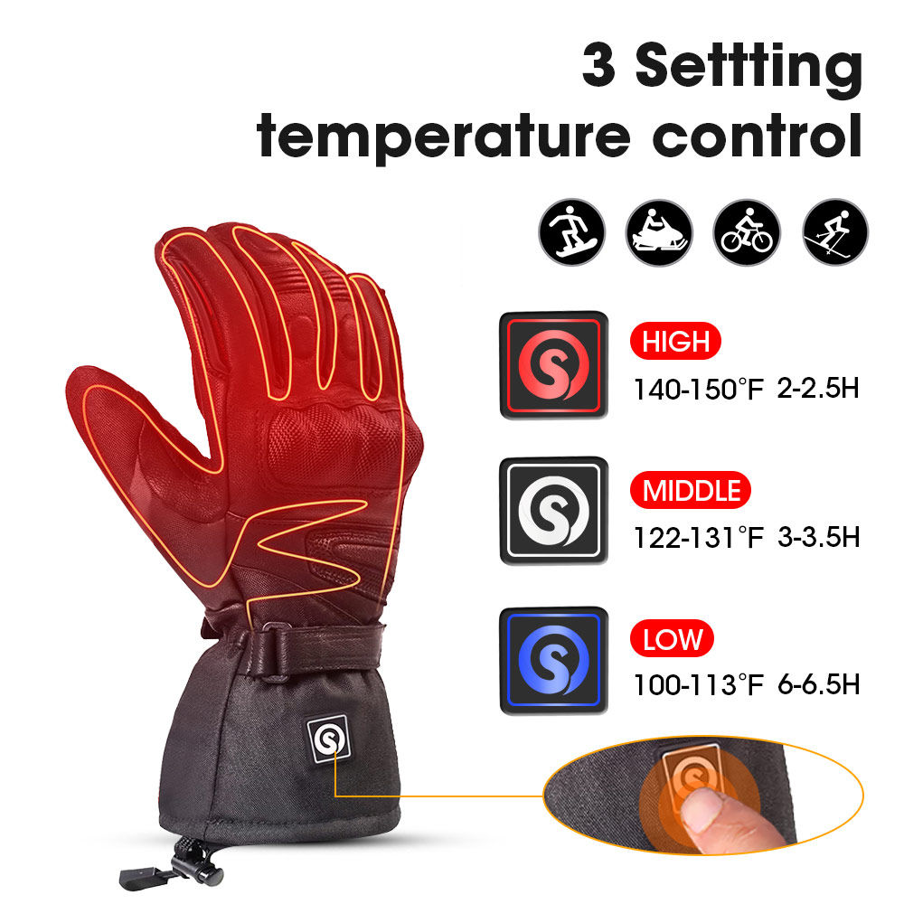 Snow Deer Winter Electric Heat - Heat Resistant Glove recension och pris