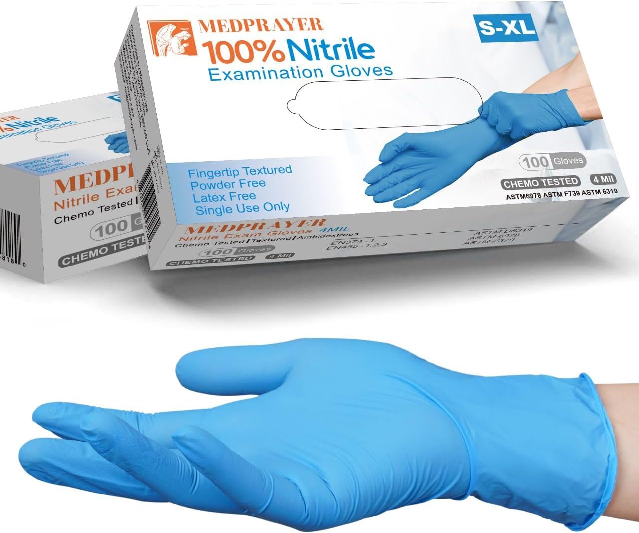 4 Mil Nitrile Exam Gloves, Lat - Exam Glove Nitrile recension och pris