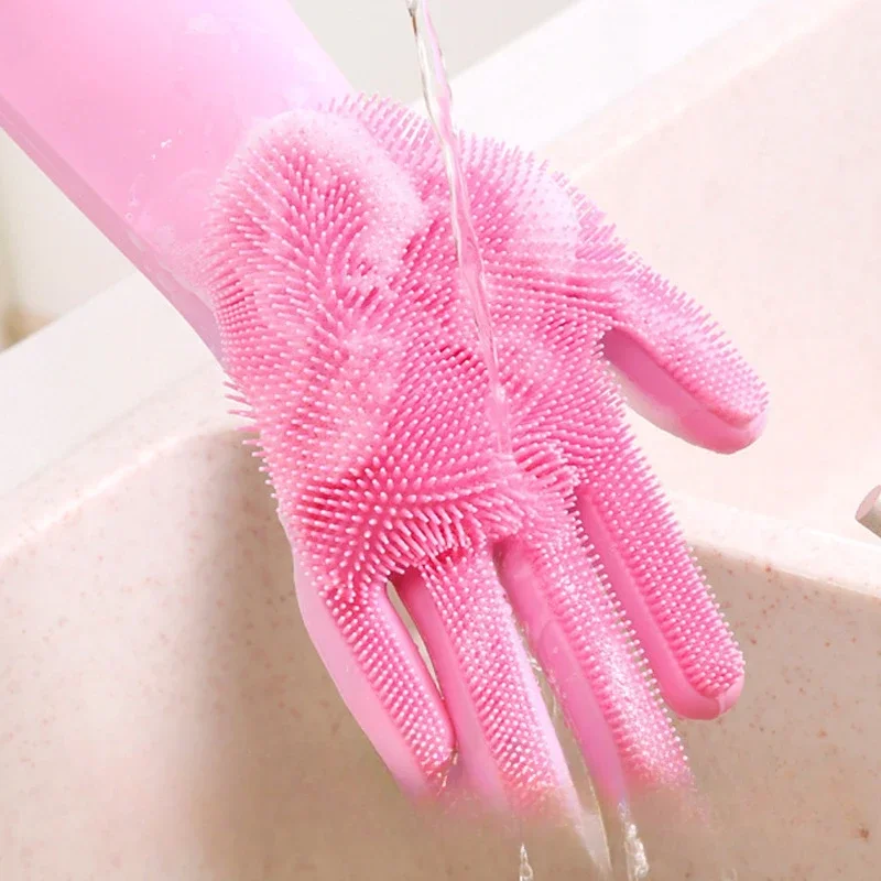 1 Pair Reusable Dishwashing Gl - Dish Glove Rubber recension och pris