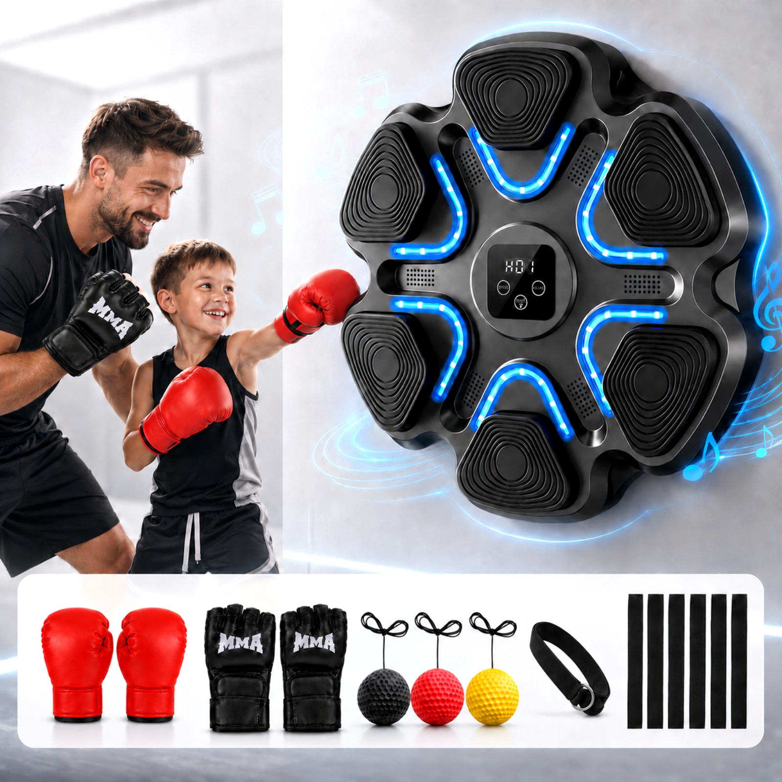 Music Boxing Machine Kids Adul - Workout Glove Gym recension och pris