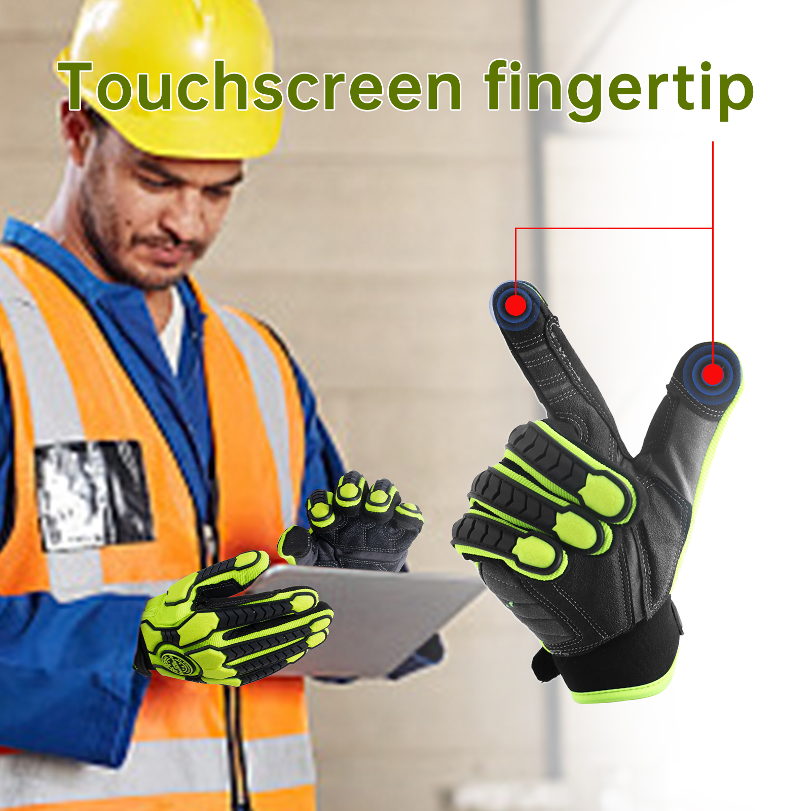 HANDLANDY Anti Vibration Heavy - Work Glove Impact recension och pris