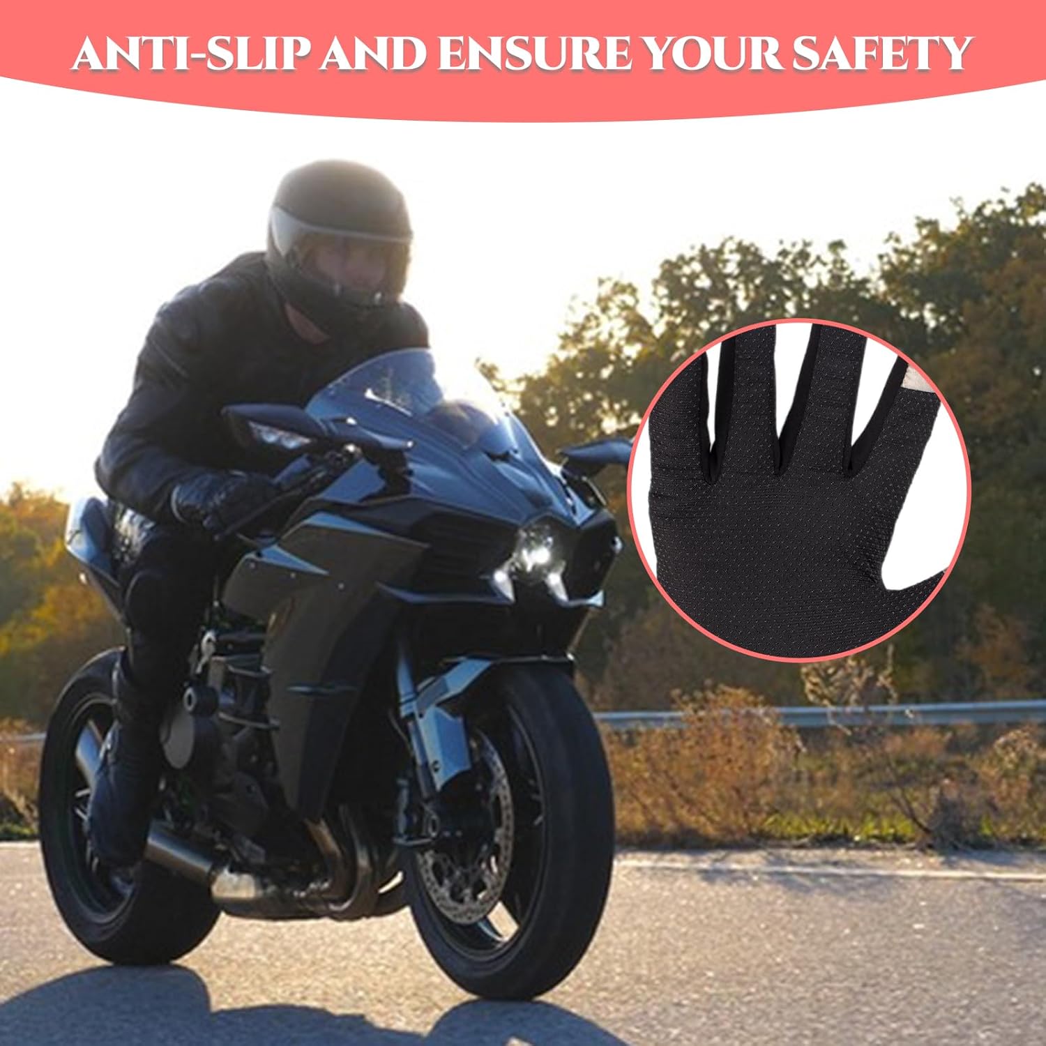 Full Finger Motorbike Gloves B - Gardening Glove Waterproof recension och pris
