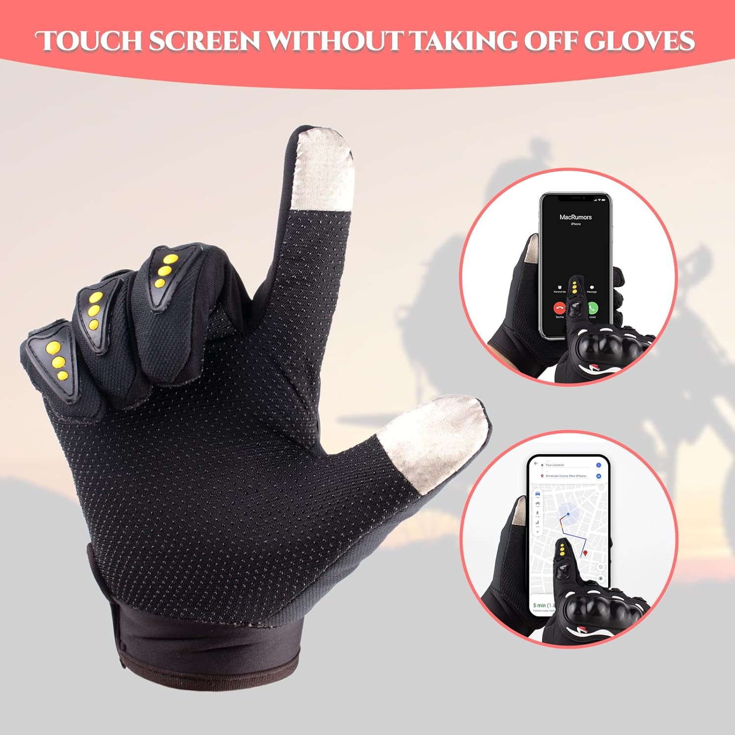 Full Finger Motorbike Gloves B - Gardening Glove Waterproof recension och pris