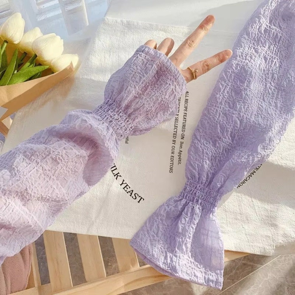 Fashion Lace Mesh Sun Protecti - Fingerless Glove Knit recension och pris