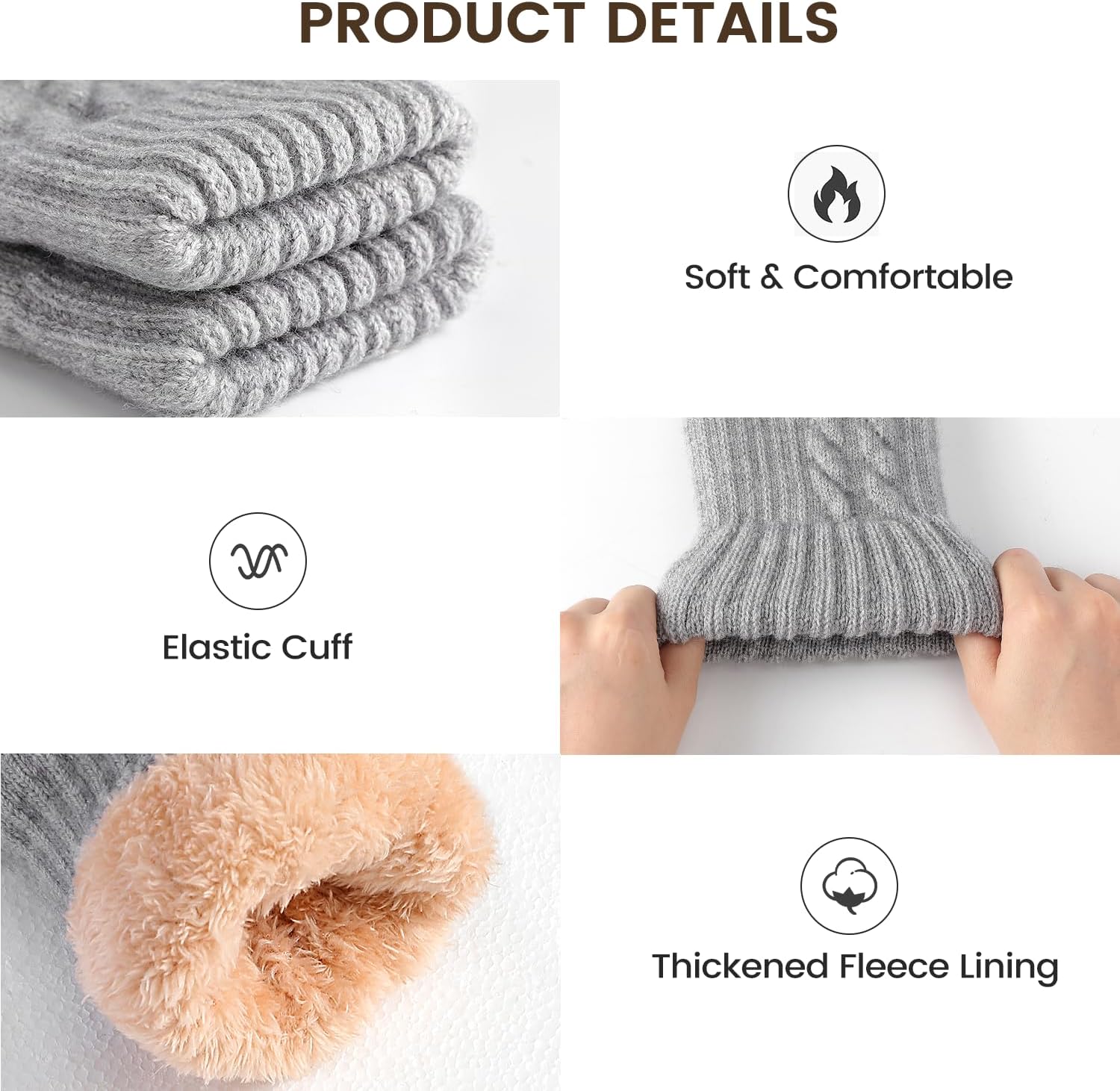 Winter Gloves – Thick Wool Fle - Winter Glove Insulated recension och pris
