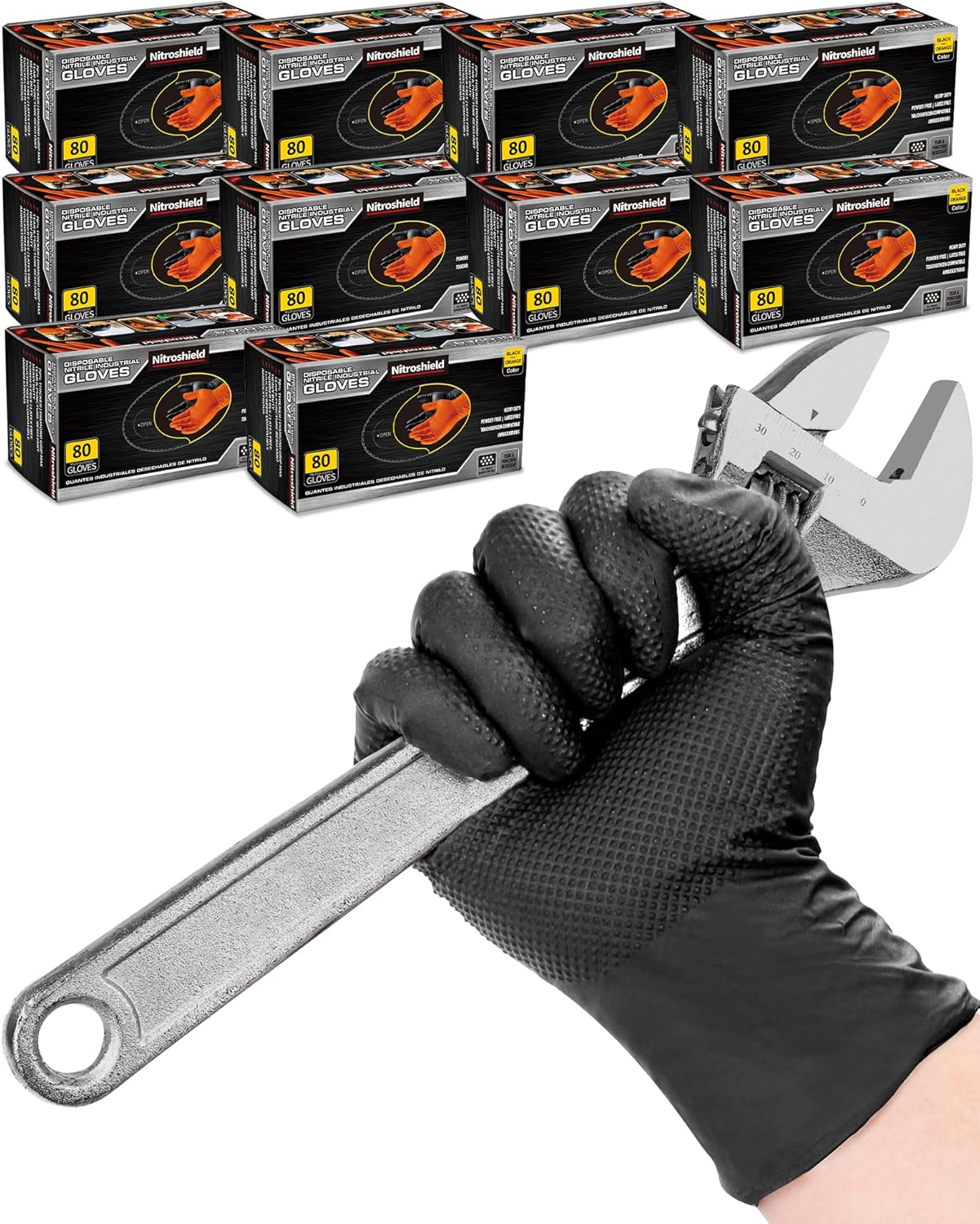 9mil Heavy Duty Disposable Nit - Nitrile Mechanic Glove recension och pris