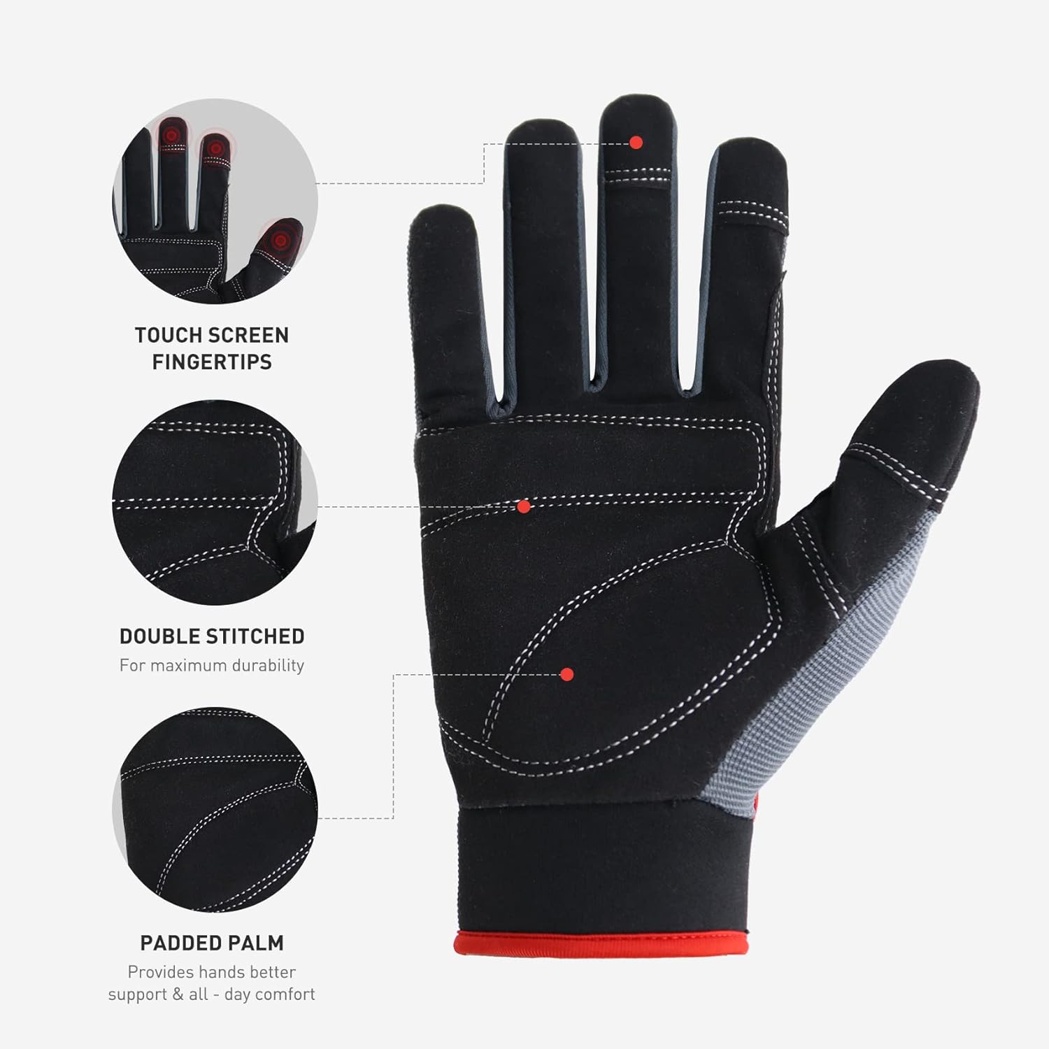 Anti-Vibration Gloves Work for - Work Glove Impact recension och pris