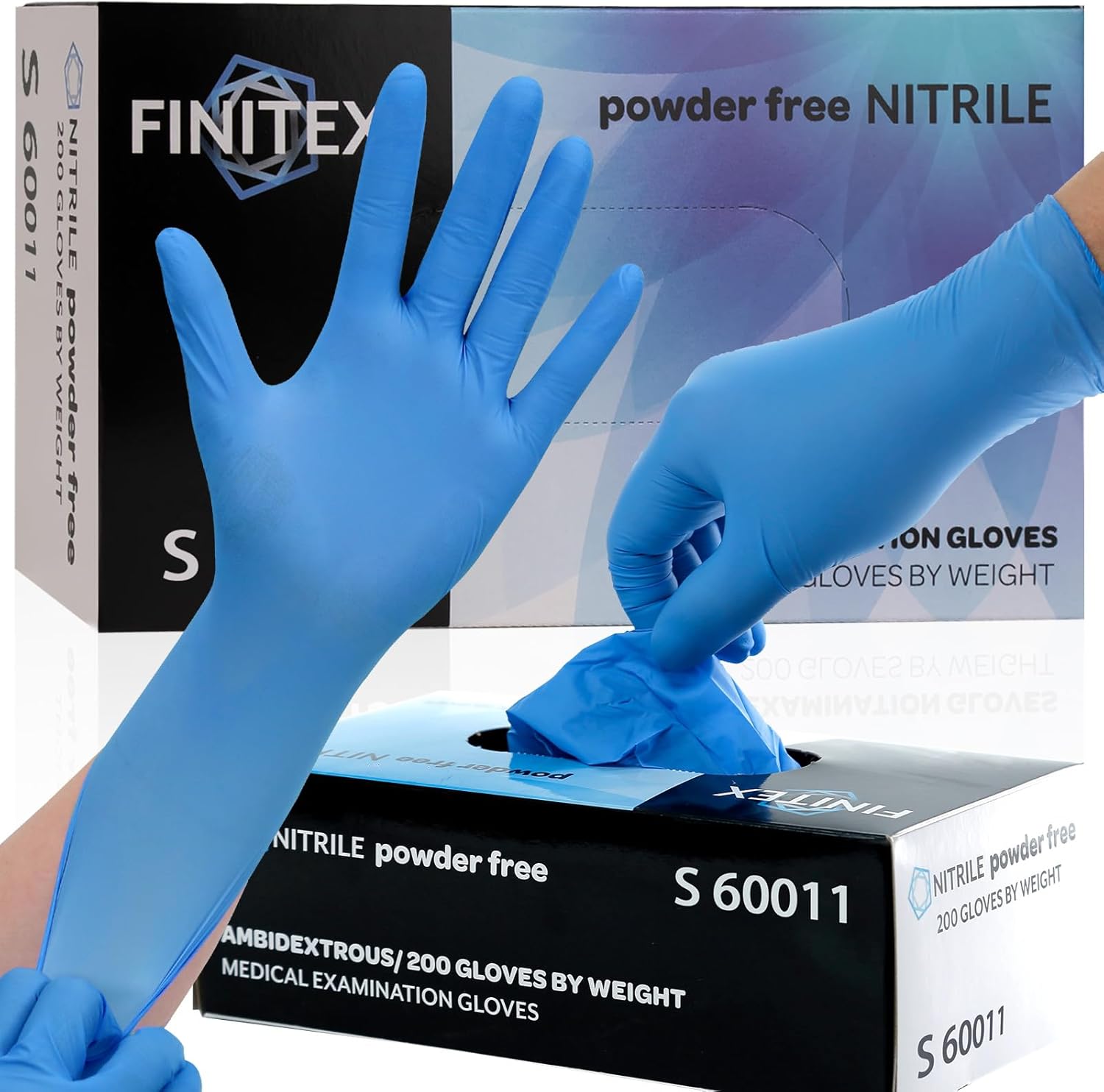 Blue Nitrile Exam Gloves - 200 - Exam Glove Nitrile recension och pris