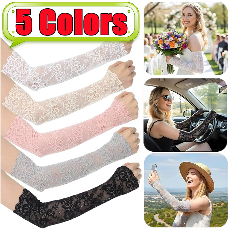 New 1Pair Sexy Lace Hollow-Out - Fingerless Glove Knit recension och pris