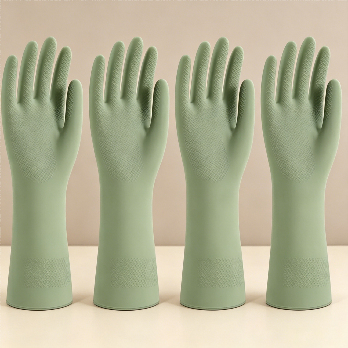 4 Pairs Reusable Rubber Dishwa - Dish Glove Rubber recension och pris