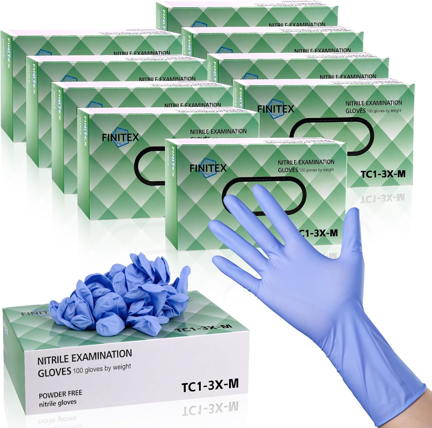 Nitrile Disposable Gloves Ice  - Exam Glove Nitrile recension och pris