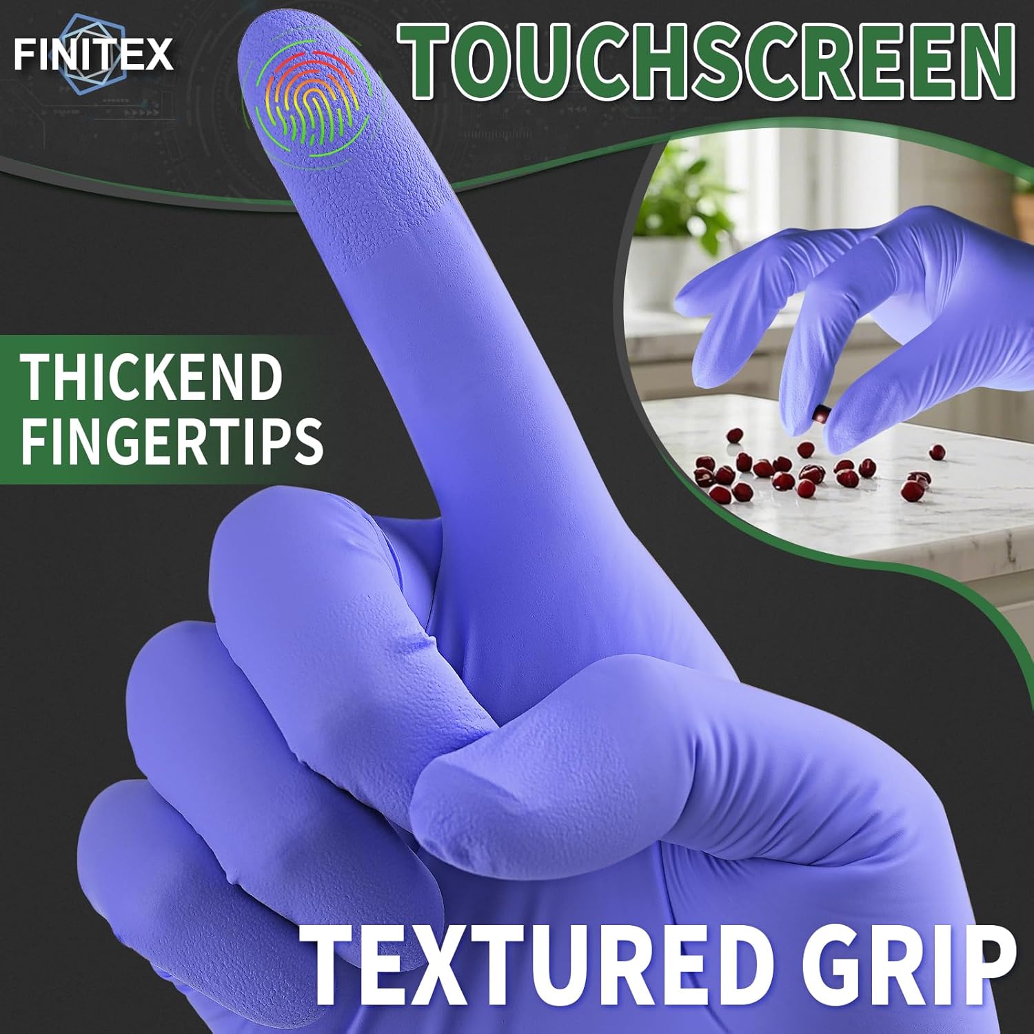 Nitrile Disposable Gloves Ice  - Exam Glove Nitrile recension och pris