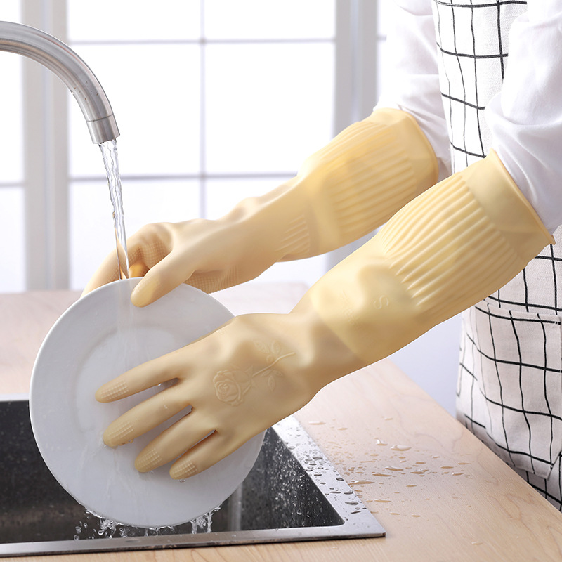 38cm Household Laundry Gloves  - Dish Glove Rubber recension och pris