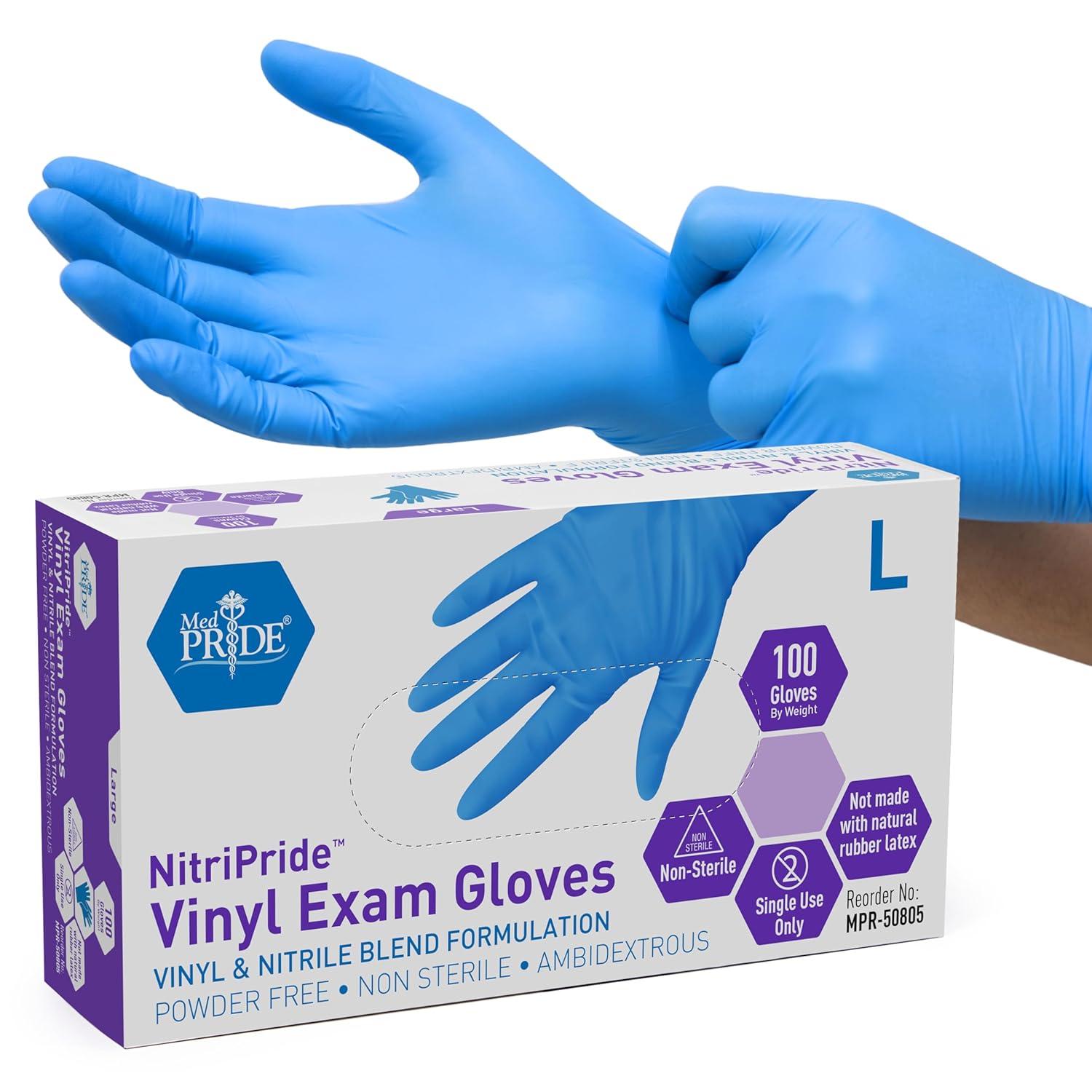 Nitrile/Vinyl Blend Exam Glove - Exam Glove Nitrile recension och pris