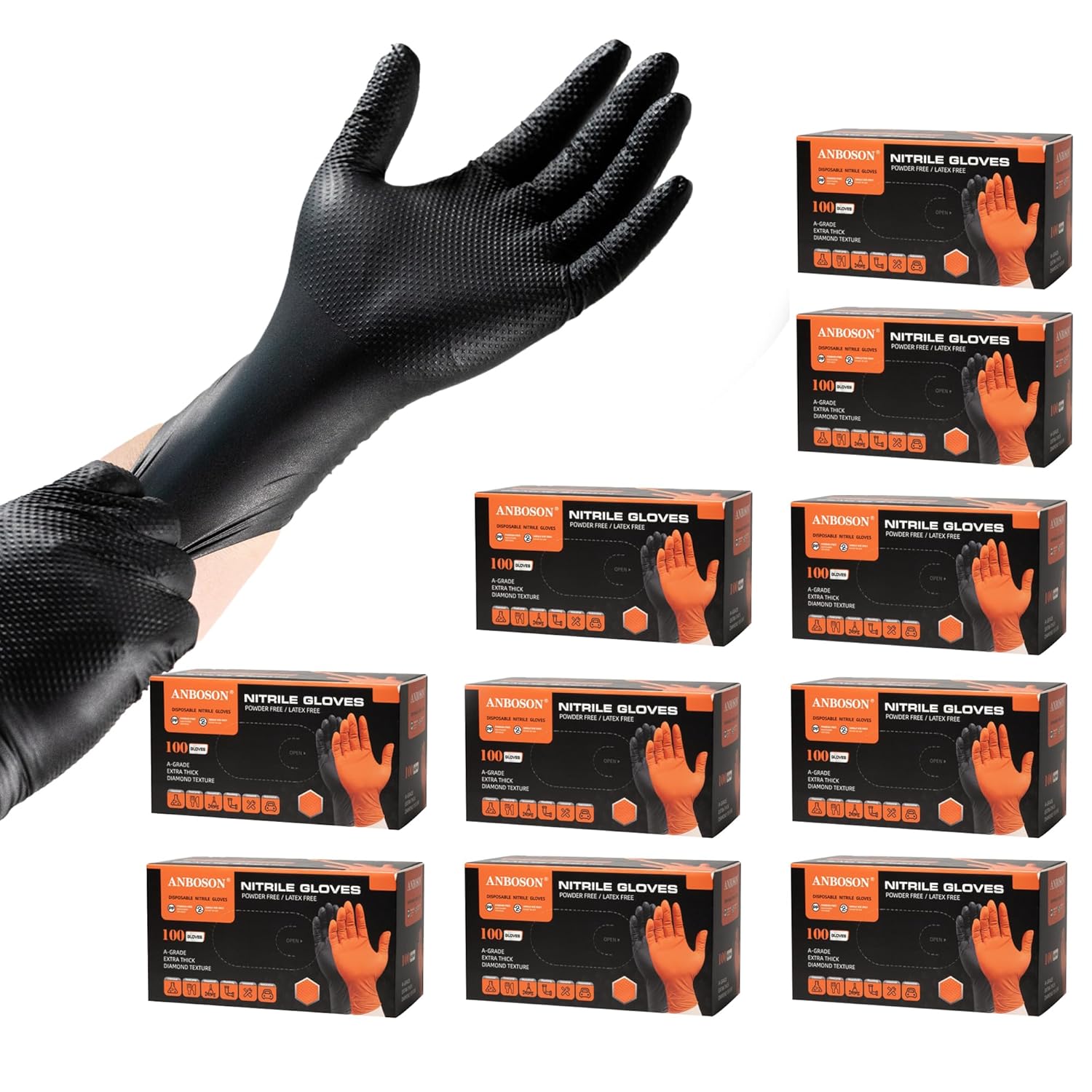 10mil Nitrile Disposable Glove - Nitrile Mechanic Glove recension och pris