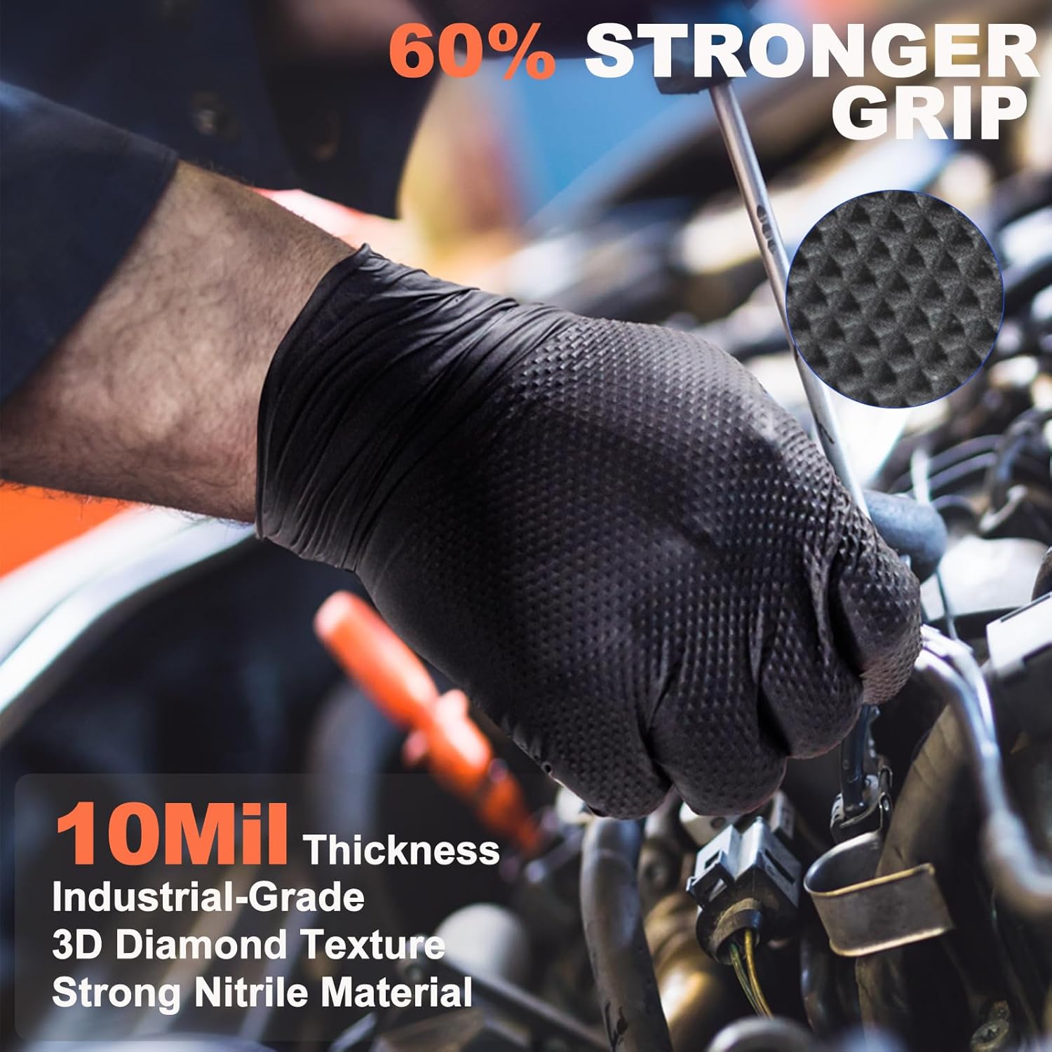 10mil Nitrile Disposable Glove - Nitrile Mechanic Glove recension och pris