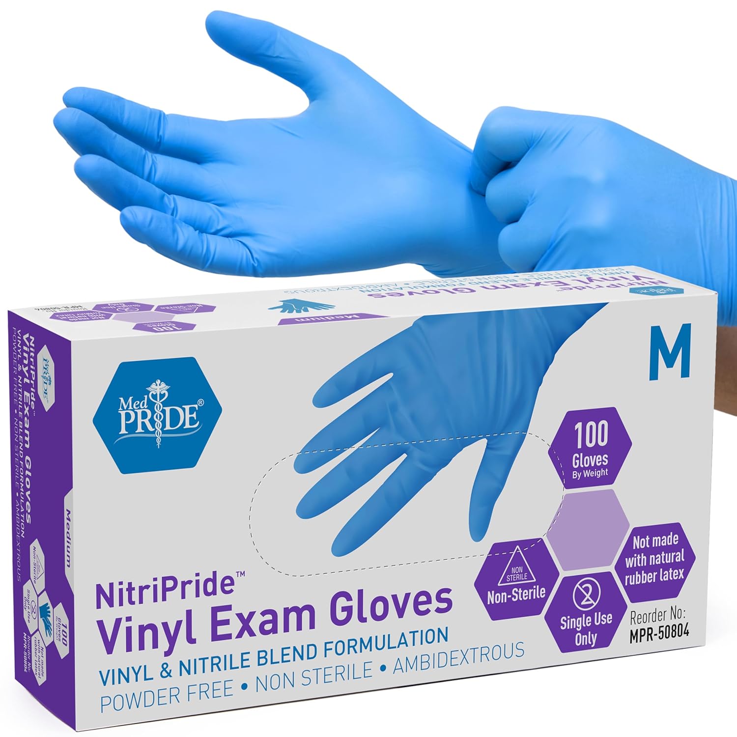 Powder-Free Nitrile/Vinyl Blen - Exam Glove Nitrile recension och pris