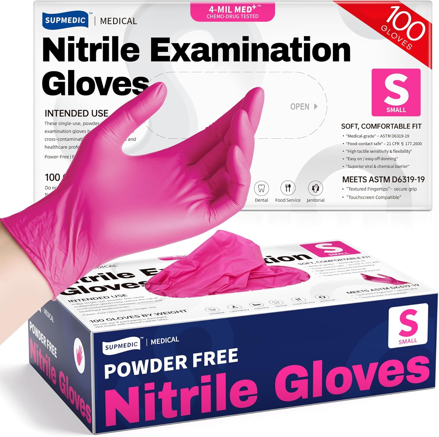 4 Mil Nitrile Exam Gloves, Pow - Exam Glove Nitrile recension och pris