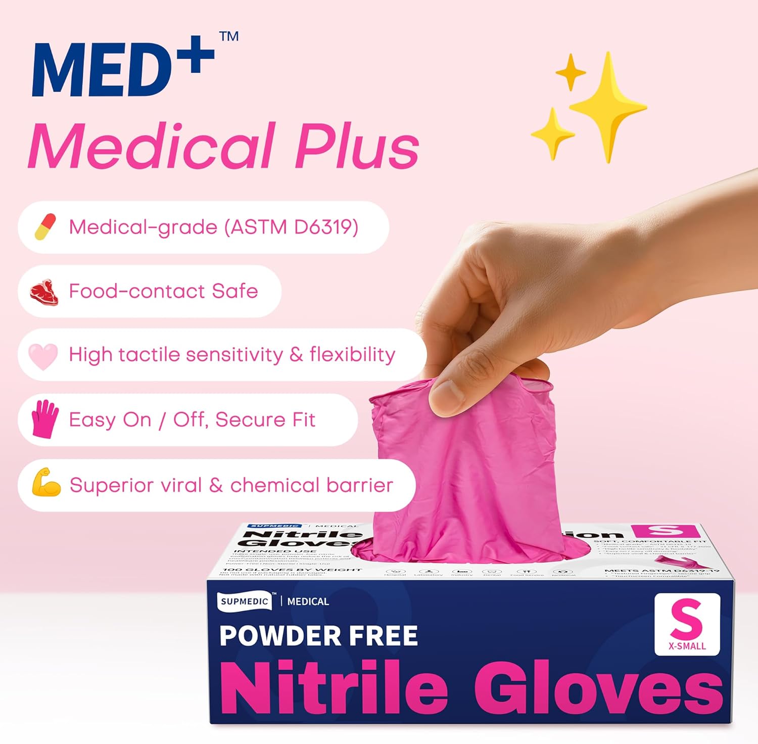 4 Mil Nitrile Exam Gloves, Pow - Exam Glove Nitrile recension och pris