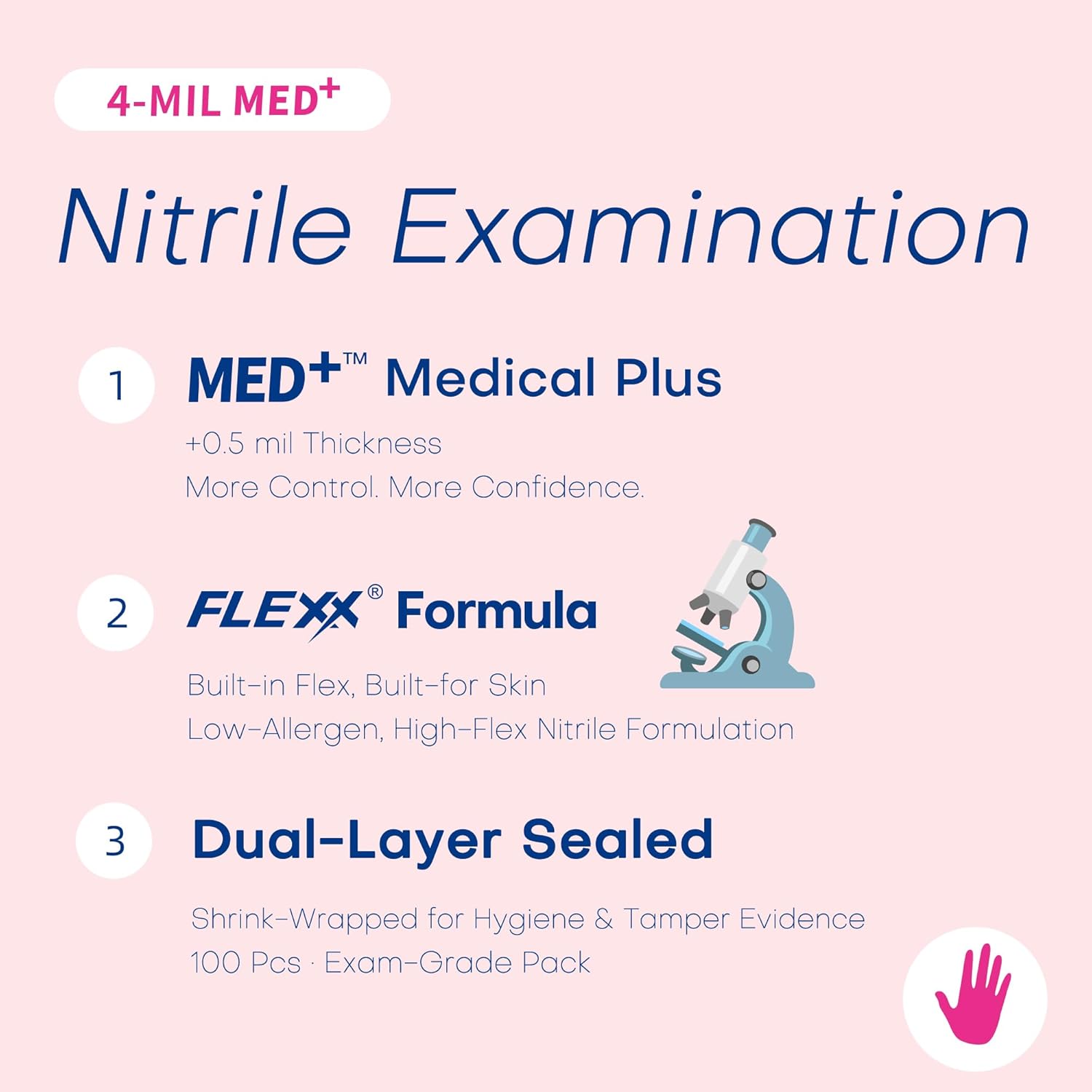 4 Mil Nitrile Exam Gloves, Pow - Exam Glove Nitrile recension och pris