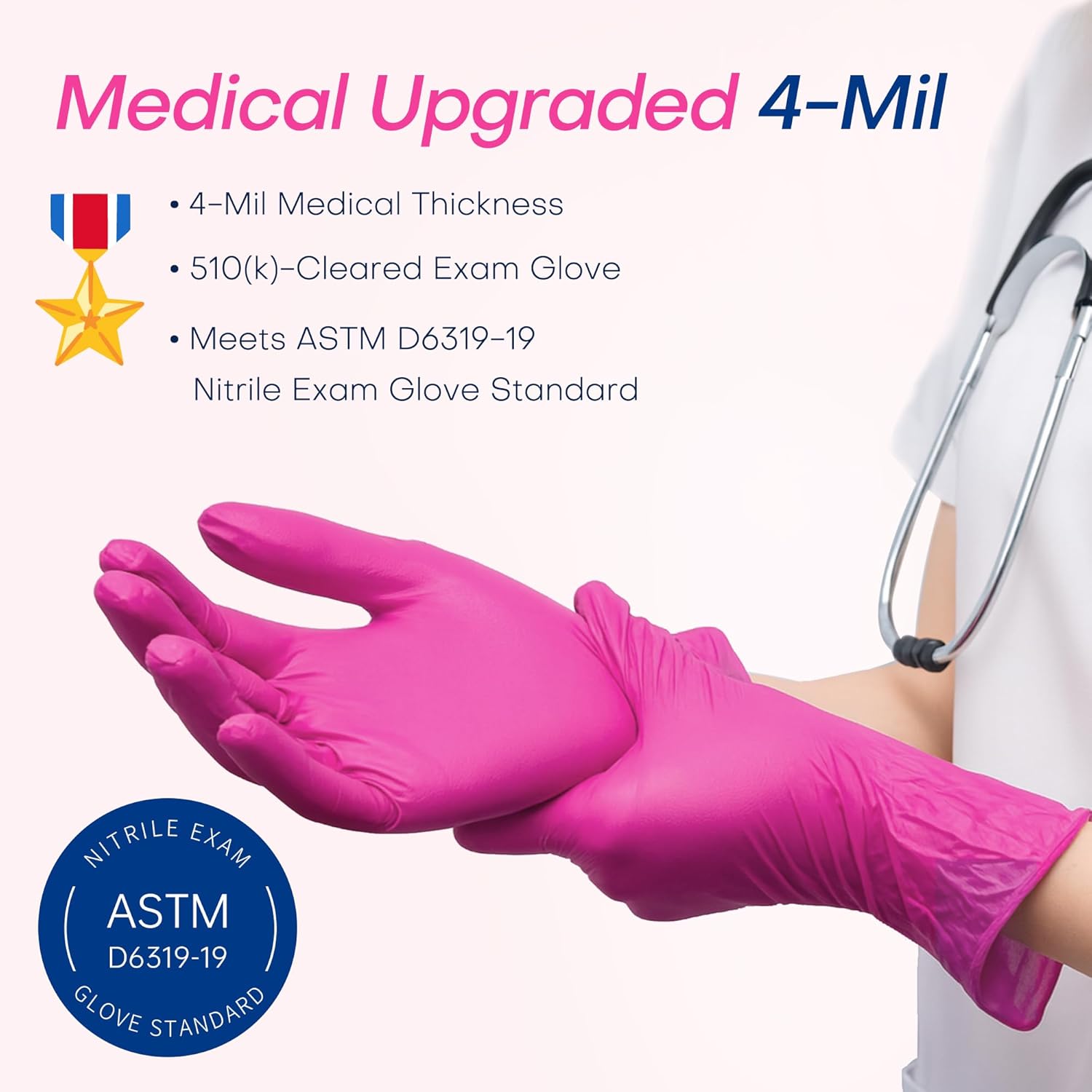 4 Mil Nitrile Exam Gloves, Pow - Exam Glove Nitrile recension och pris