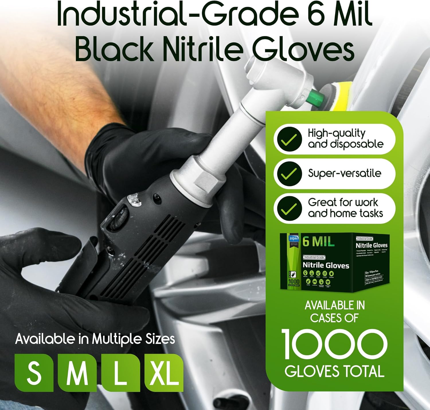 Heavy Duty Stretch Nitrile Glo - Nitrile Mechanic Glove recension och pris