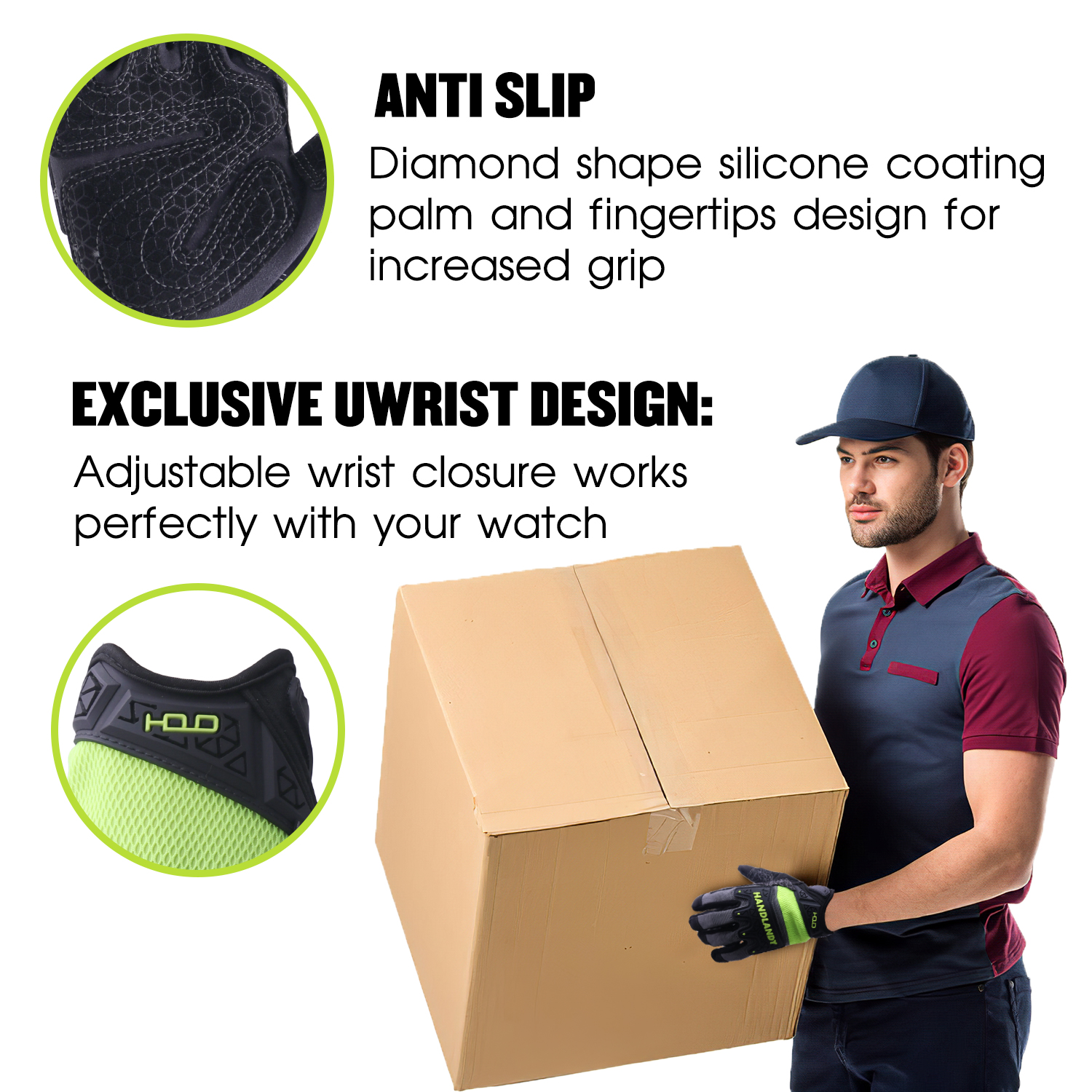 HANDLANDY anti-impact anti-abr - Work Glove Impact recension och pris