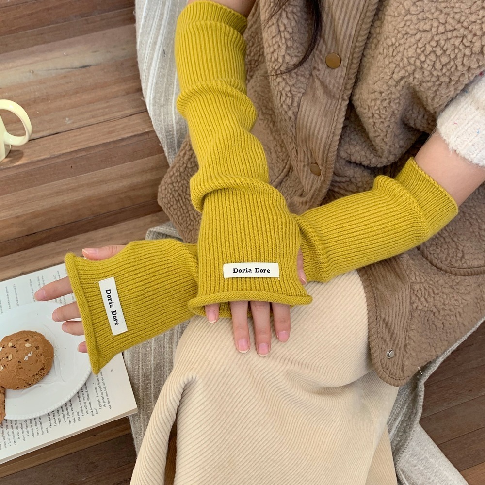Korean Style Knitted Warm Slee - Fingerless Glove Knit recension och pris