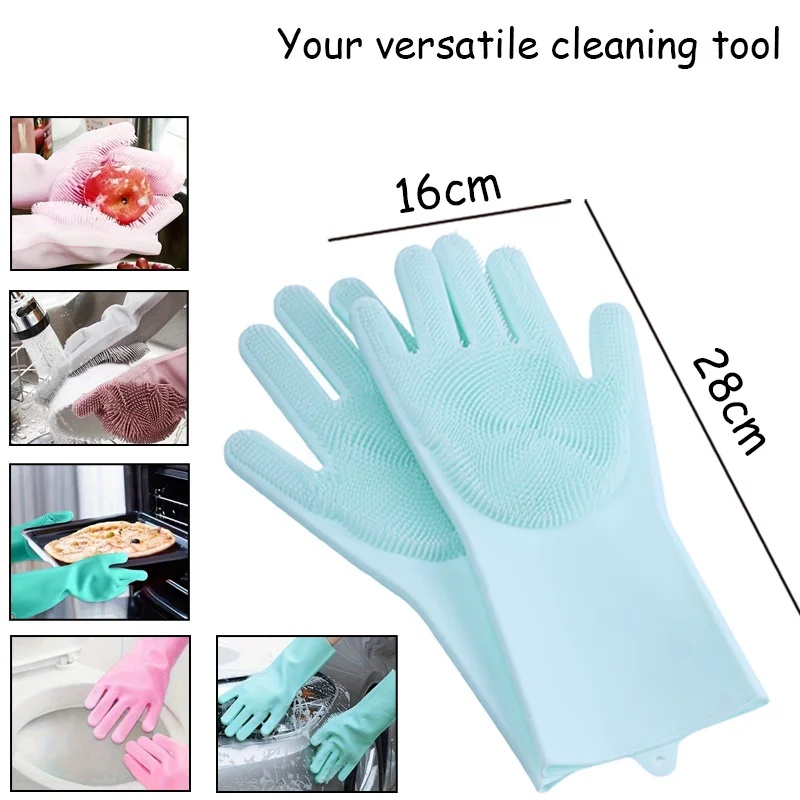 Pet Grooming Gloves for Dogs A - Rubber Glove Cleaning recension och pris