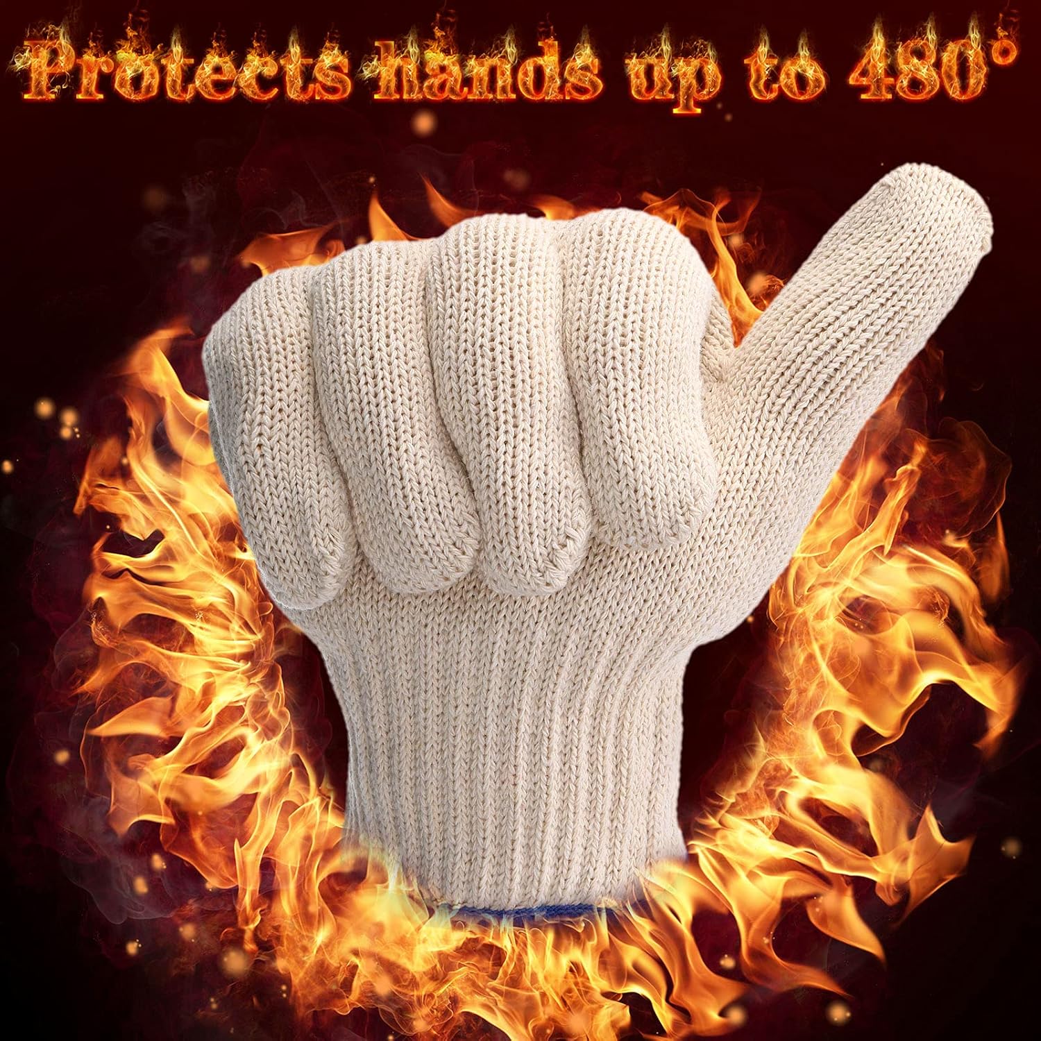 4 Pairs Heat Resistant Gloves, - Heat Resistant Glove recension och pris