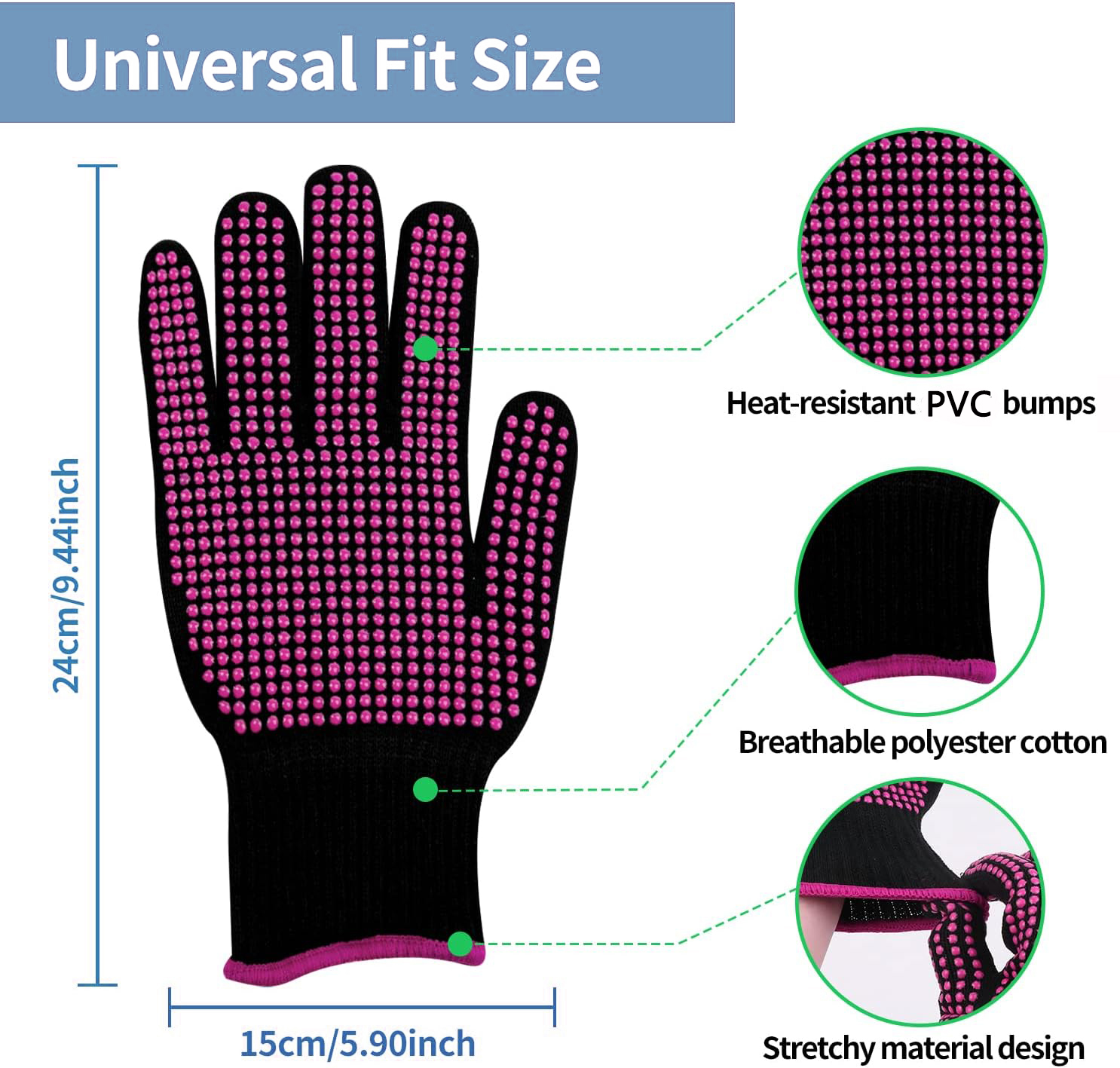 1 Pair Barbecue Anti-scald Glo - Oven Mitt Silicone recension och pris