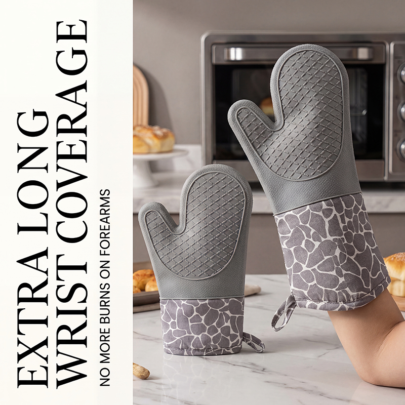 Heat Resistant Silicone Oven M - Oven Mitt Silicone recension och pris