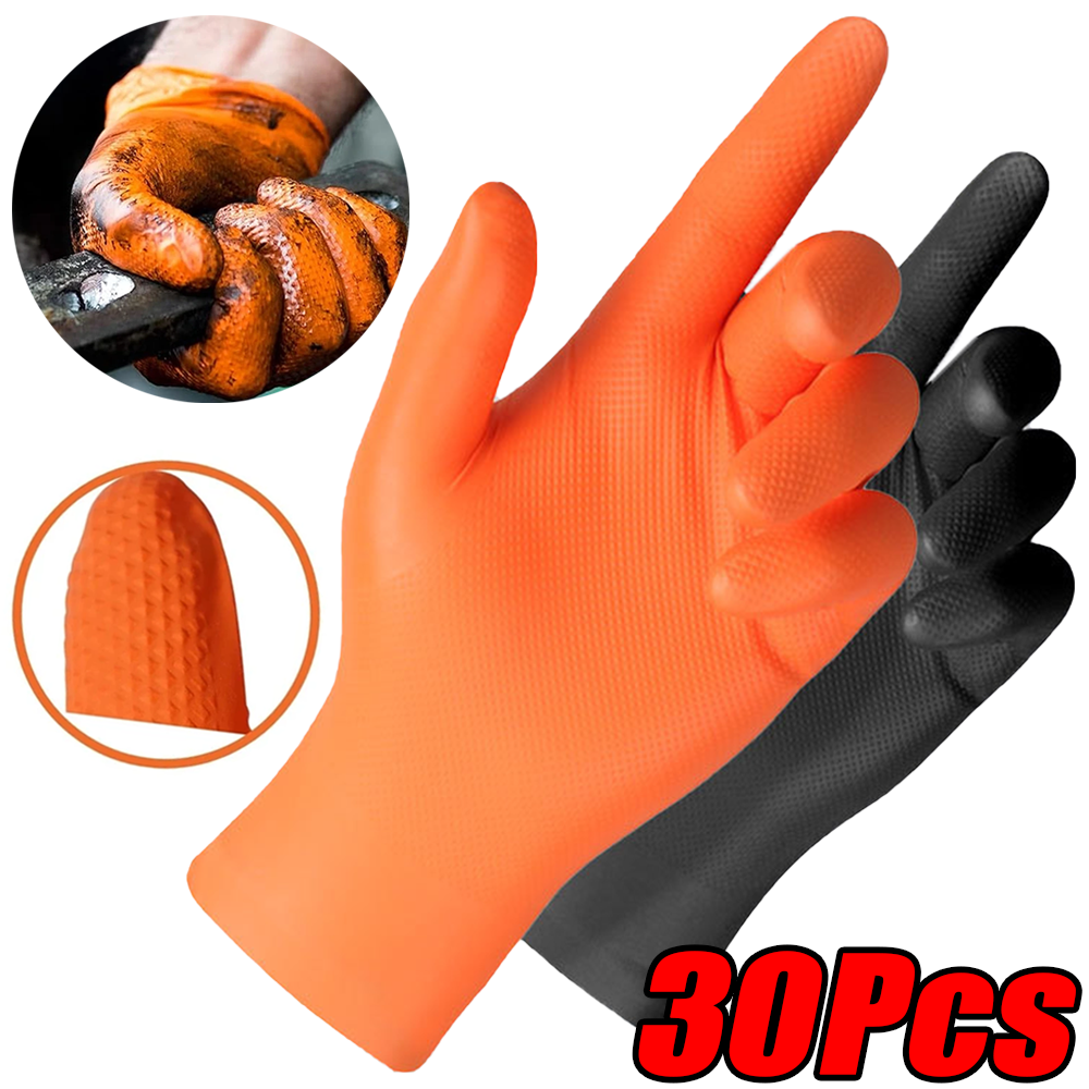 30/10Pcs Thick 8mil Nitrile Gl - Nitrile Mechanic Glove recension och pris