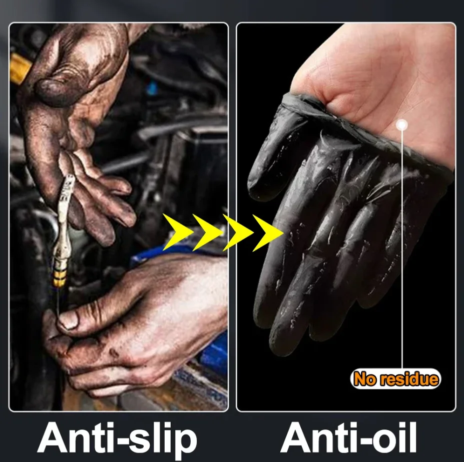 30/10Pcs Thick 8mil Nitrile Gl - Nitrile Mechanic Glove recension och pris