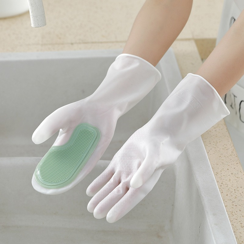2Pcs Durable Latex Dishwashing - Rubber Glove Cleaning recension och pris