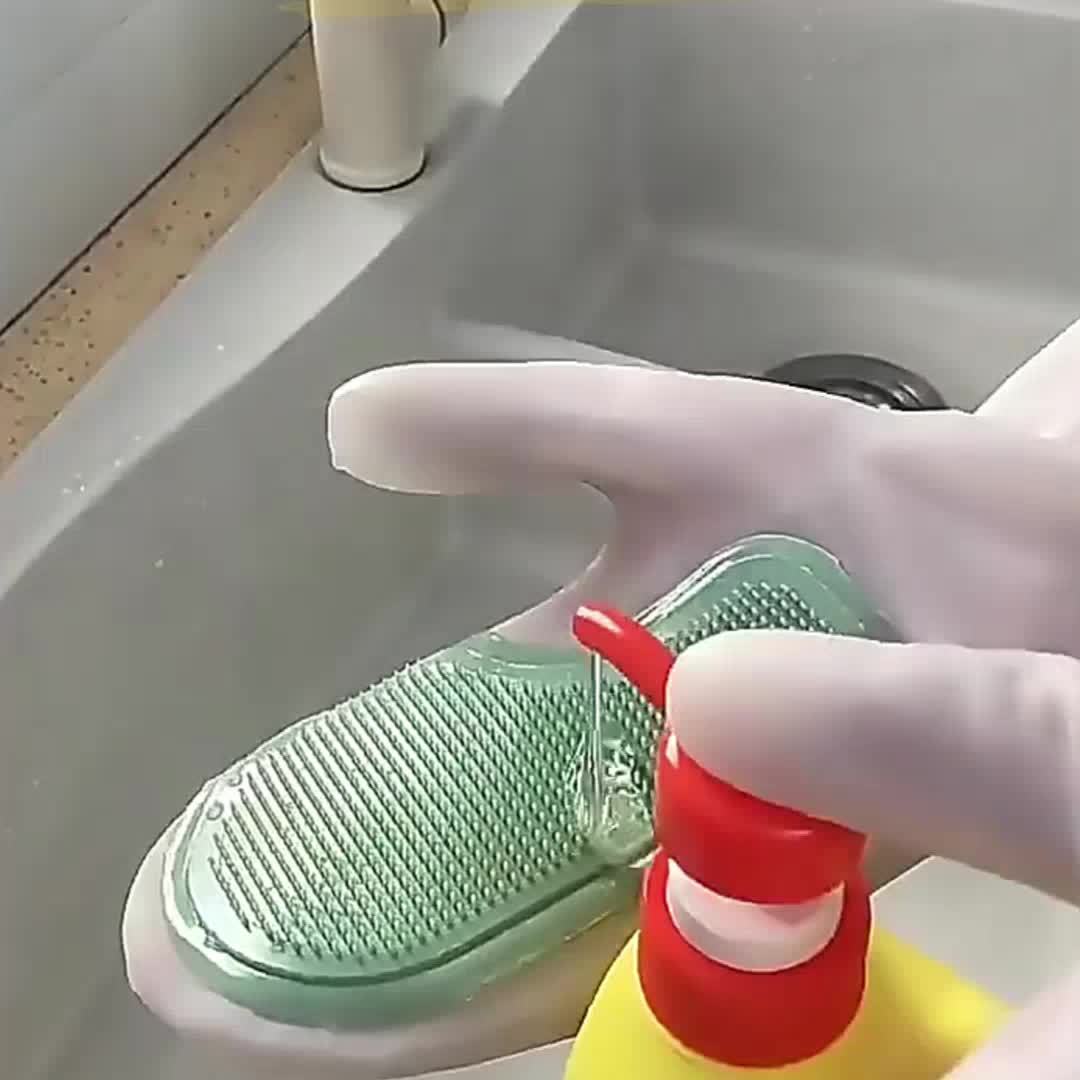 2Pcs Durable Latex Dishwashing - Rubber Glove Cleaning recension och pris